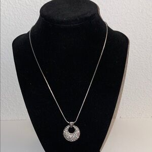 Dazzling Silver Crystal Necklace